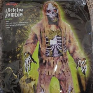 Skeleton Zombie Halloween Costume